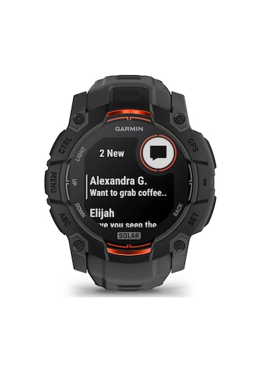 Garmin Instinct 3 50 Mm, Solar Kömür Siyahı Siyah - Yeşil