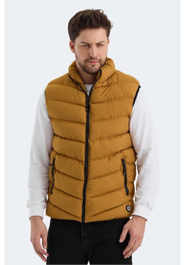 Slazenger HAMMER I Erkek Şişme Yelek Hardal Yelek