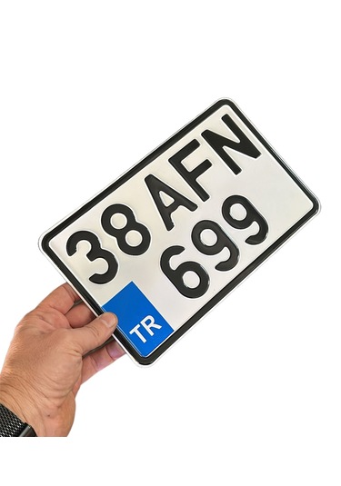 Motor Plakası, Dekor Plaka 15x25 Cm