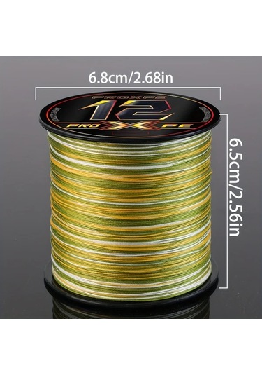 Fochsia Proxpe 12 İplik Örülmüş Yeşil 500m 54 8lb 3 No Balık Misinası Tuzlu Tatlı Su