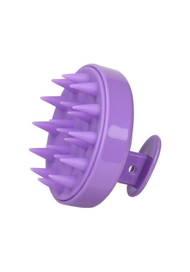Mor Silikon Şampuan Saç Derisi Saç Masaj Şampuan Masaj Tarak Banyo Masaj Fırçası Baş Masaj Aleti Duş Fırçası Tarak Bakım Saç Aracı