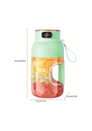 Fastbuy Mavi 4 Mevsim 40-58 Oz Usb Şarjlı Çift Kapaklı Sıkıcı, Ev Ve Seyahat İçin Kullanışlı Mavi