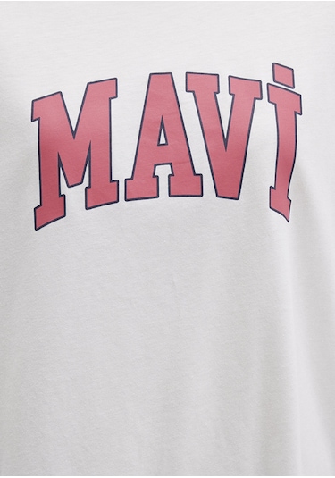 Mavi - Mavi Logo Baskılı Beyaz Tişört 1600843-80194 Beyaz