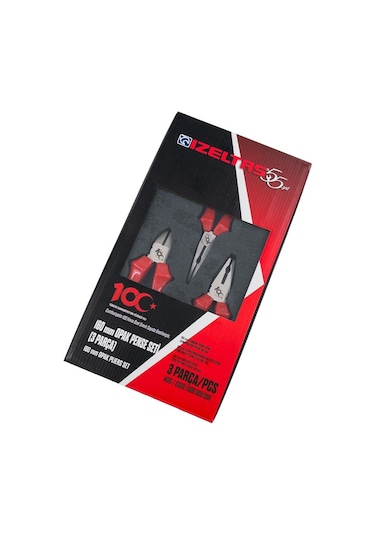 İzeltaş 13000005511 100.yıl 160 Mm Opak Pense Seti - 3 Parça