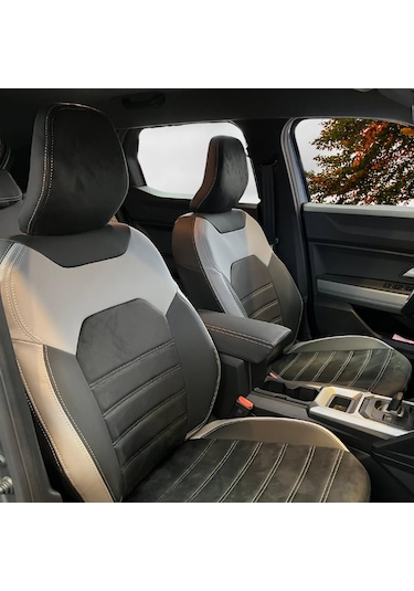 Renault Duster Uyumlu Araca Özel Oto Koltuk Kılıfı 158502 Deri Siyah