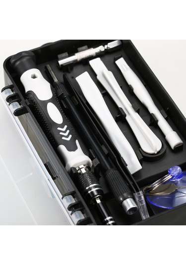 Padalink Crv Malzeme 117 Parça Somun İmha Aleti Seti - Elektronik Tamir Araçları Kombinasyonu Siyah