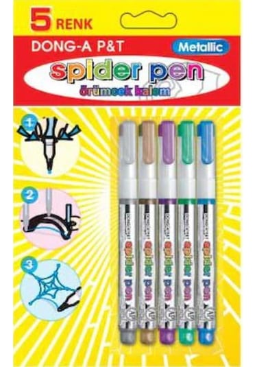 Dong-A Spider Pen Örümcek Kalem 5 Renk Blister Ambalaj