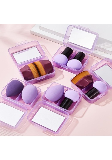 Su Aktivasyonlu Ve Çok Fonksiyonlu Aplikatörlü 2 Parça Makyaj Aynası, Pembepembe