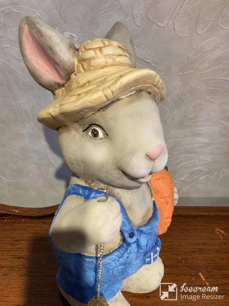 Fenerli Erkek Tavşan Bahçe Balkon Dekor Ürünü