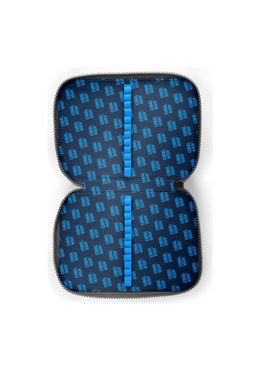 Coral High Kids Sarı Siyah Robot Desenli Çift Katlı Kalem Çanta 11156 Sarı - Siyah