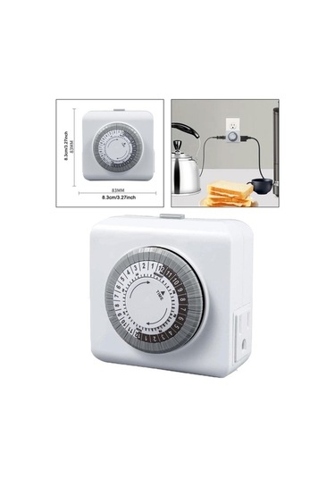 Pazly Zamanlayıcı Suntek Soketi Saat Mini Işıklar Ev Aletleri 24 Fd