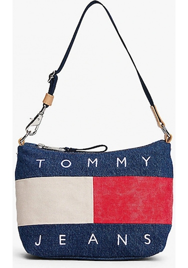 Tommy Hilfiger Tjw Arşiv Denim Omuz Kadın Mavi Omuz Çantası Aw0aw182131af Mavi