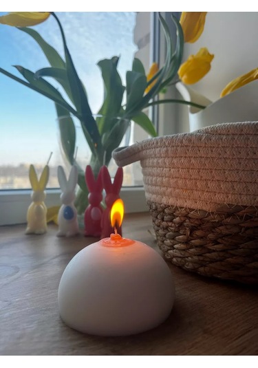 Ivamed Doğal Dekoratif Balmumu Mum Meme Göğüs 220895406 Sütlü