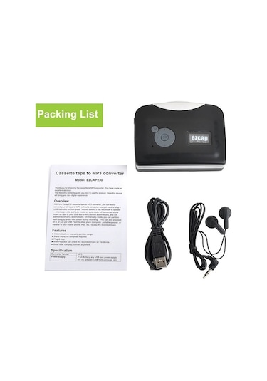 Pazly Taşınabilir Kaset Çalar & Mp3 Dönüştürücü - Usb, Kulaklık, Mikrofon Ve Am/fm Radyo