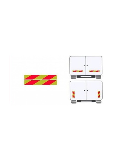 E 37 Yönetmeliğe Kamyon Kasa Reflektörü 2 Adet Sac