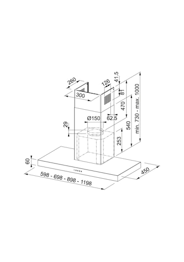 Franke Format FDF EG6 60 XS Duvar Tipi 60 CM Davlumbaz