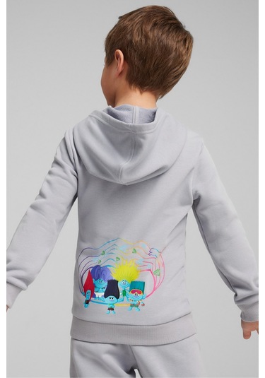Puma X Trolls Hoodie Tr Çocuk Sweat 62482663 Gri