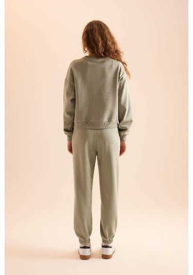 Defacto Haki Kadın Alt-üst Takım D8022ax/kh3 Haki