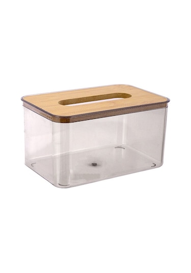 M-dekoratif Kutu Mendil Kapağı, Ev Ve Ofis İçin Şeffaf Kağıt Mendil Tutucu, Çok Fonksiyonlu Saklama Kutusu