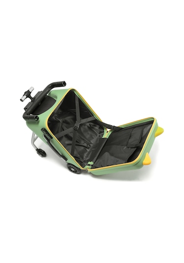 Monster Kids Ride-on Çocuk Valizi- Binilebilir, Düşme Engelleyici Yeşil