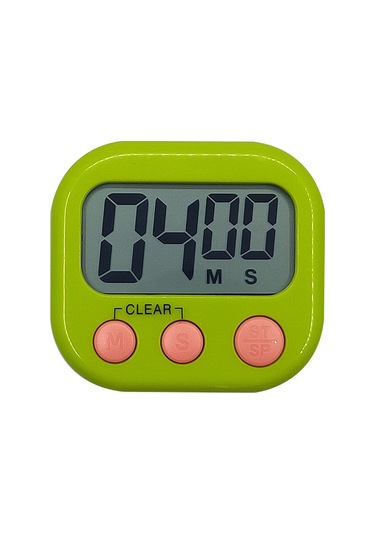 Xindoker Yeşil Ev Kullanımlı Zamanlayıcı: Mutfak, Buzdolabı Ve Öğrenci İçin Hatırlatıcı, Uyandırıcı Ve Geri Sayım Fonksiyonu Yeşil