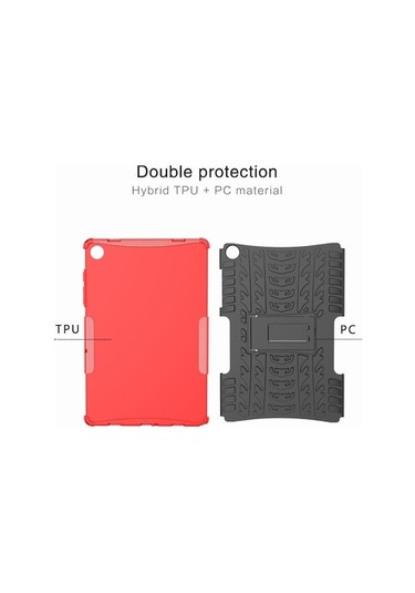 Monyee Samsung Tab A9 İçin 2-in-1 Düşme Koruyucu Kılıf, Omuz Kayışıyla, Kırmızı Renk, Dayanıklı Ve Taşınabilir Tablet Koruması