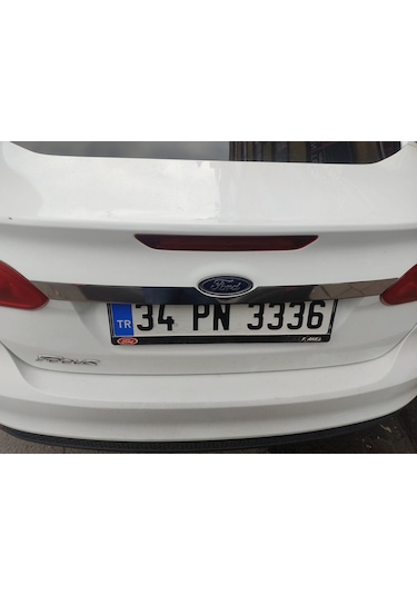 Ford Focus 3 Sedan 2012 2017 Bagaj Çıtası Paslanmaz Çelik Krom