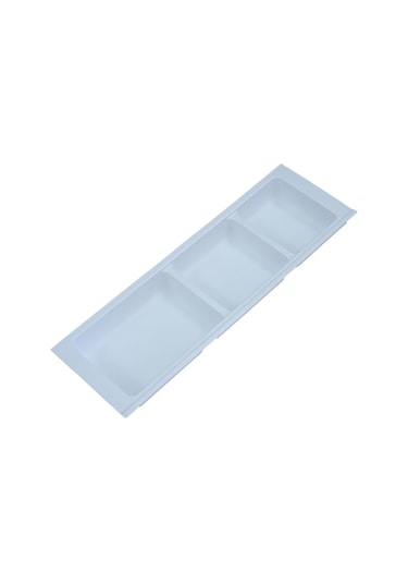 Mutfak Çekmece Içi Üç Bölmeli Kaşıklık 16cm x 48cm Beyaz