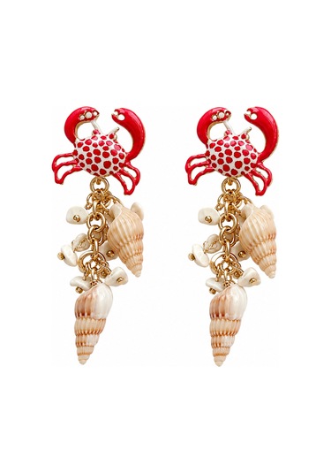 Çelik Yengeç Küpe Gold 64679036
