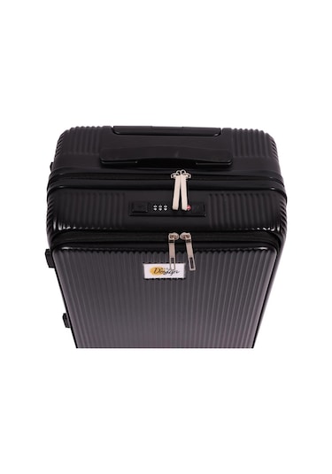 Biggdesign Moods Up Ön Bölmeli, Bardaklık Ve Usb Girişli Kabin Boy Valiz 20" Siyah