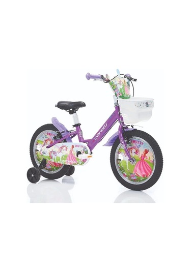Corelli Lovely Kız Çocuk Bisikleti V 16 Jant Mor Beyaz Çok Renkli