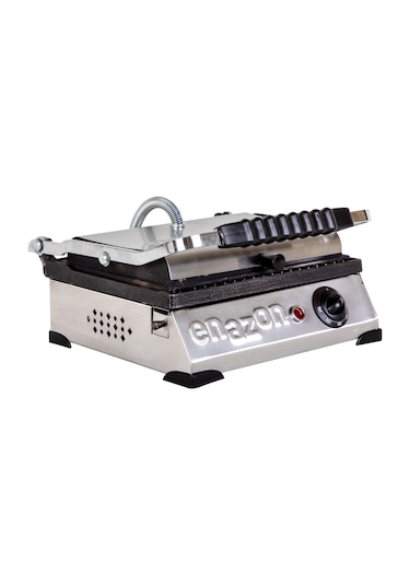 8 Dilim Elektrikli Saf Döküm Tost Makinesi Döküm 30x23 - İnoks