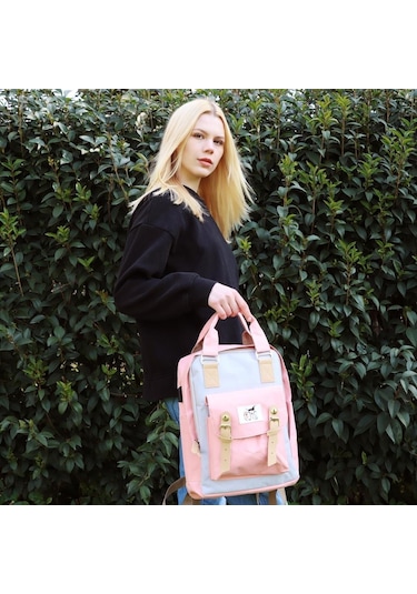 Biggdesign Cats Usb Girişli Okul Çantası - Pembe