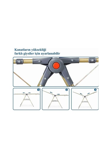 Harbinger MM041 Apex Gold Çamaşır Kurutma Askısı Altın Sarısı