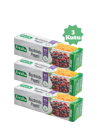 Buzdolabı Poşeti Orta Boy 3 Kutu