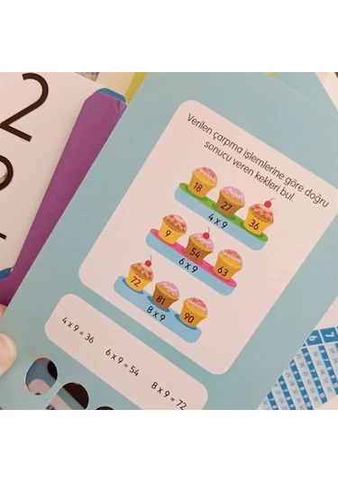 Kolay Öğrenme Yöntemiyle Çarpım Tablosu - Dikkat Atölyesi Yayınları
