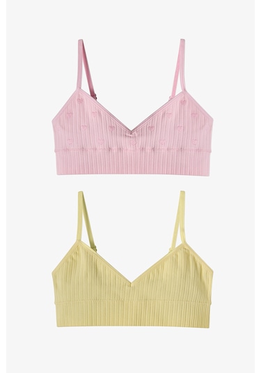 Penti Renkli Kız Çocuk Lovely 2li Bra Çok Renkli