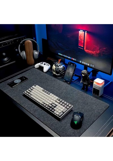 Mouse Pad Masa Üstü Koruyucu Orta Boy 3mm Keçe Klavye Pc Notebook Altı