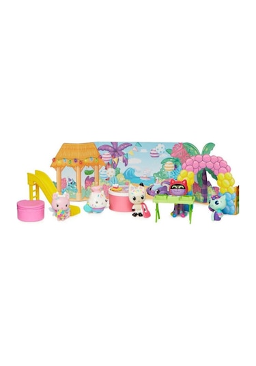 Gabby's Dollhouse Gabbynin Hayal Evi Pandi Patinin Doğum Günü Seti 6067141