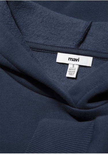 Mavi - Kapüşonlu Lacivert Basic Sweatshirt 167299-70488