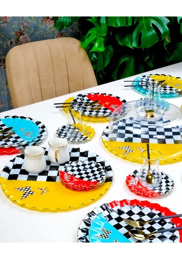 Glore 28 Parça Audra Çay Seti 69703 Çok renkli