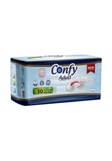 Confy Adult Yetişkin Bezi L 30'Lu
