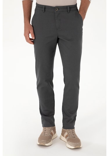 U.s. Polo Assn. Erkek Gri Pantolon Kanvas-chino 50316831-vr024 Gri