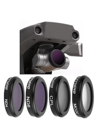 DJI Mavic 2 Zoom Kamera Lens Filtre 4 lü Set MCUV CPL ND4 ND8