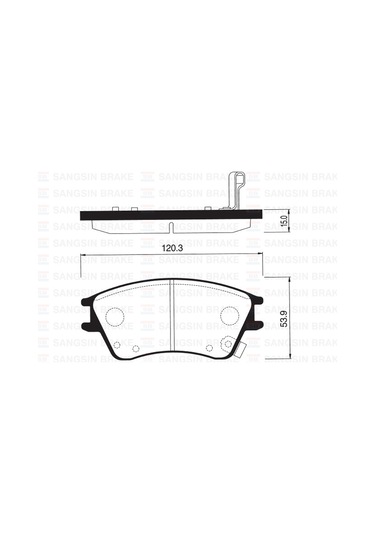 Sangsın Sp1147 Ön Balata Disk Hyundaı Elantra Xd 1.5 00-06 581012da10