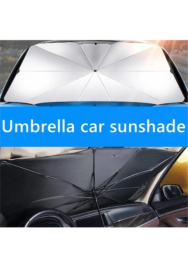 Oto Katlanabilir Güneşlik Şemsiye Ön Cam Gölgelik 118 Cm - 65 Cm