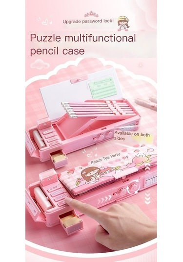 Maoyaya Şifreli Kutusu Kutusu Kırtasiye Kilit Kalem Fonksiyonlu Çok Ow Mavi