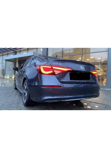 Civic Fe1 Uyumlu Led Stop / Dragon - Kırmızı 2022+