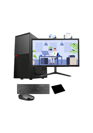 Ramtech WorkForce OF310-150 i3-10100F 16 GB 512 GB SSD R5230 19.5" Free Dos Masaüstü Bilgisayar