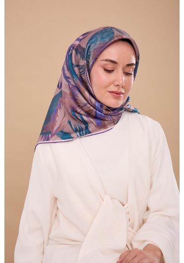Silk Home Twill İpek Eşarp 11480-78 Pudra Vizon, Saks, Bebe Mavi, Petrol Yeşili, Mor